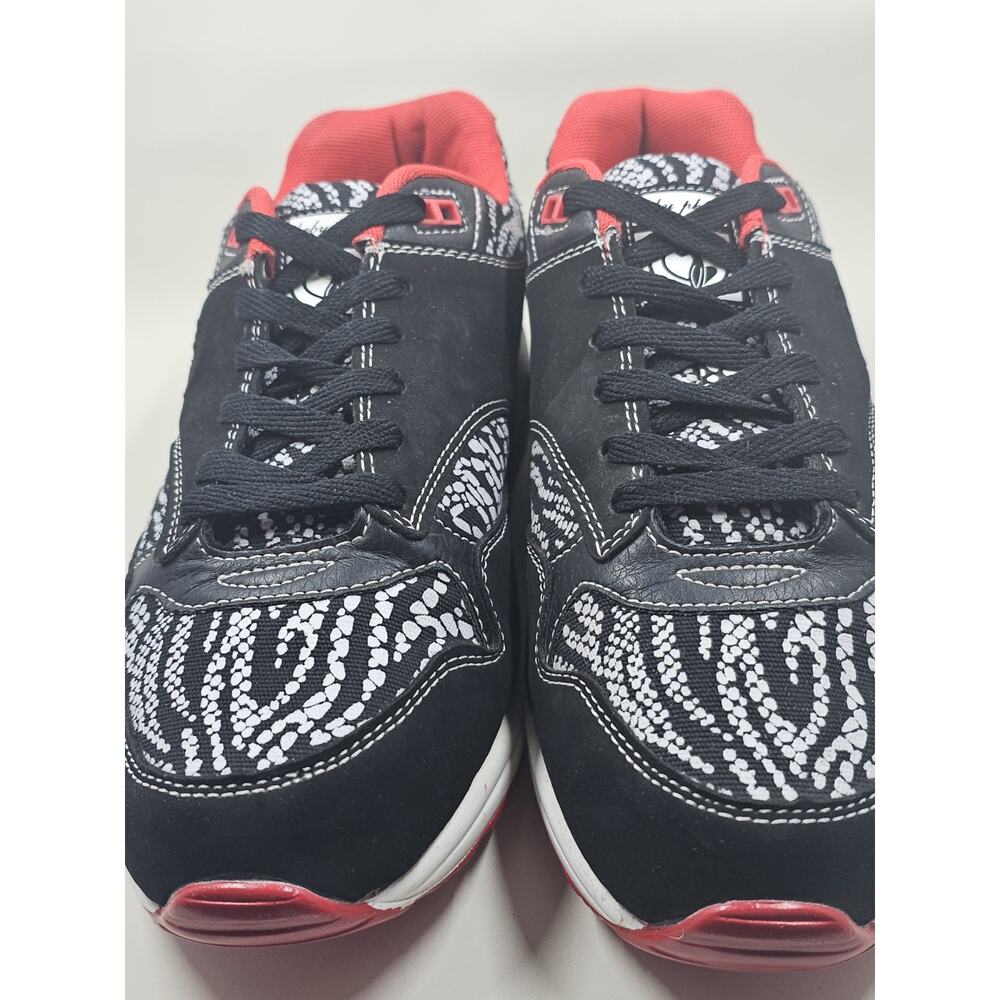Baby Phat Y2K Black Red Elephant Print Sneakers Early 2000s Streetwear - Picture 8 of 10